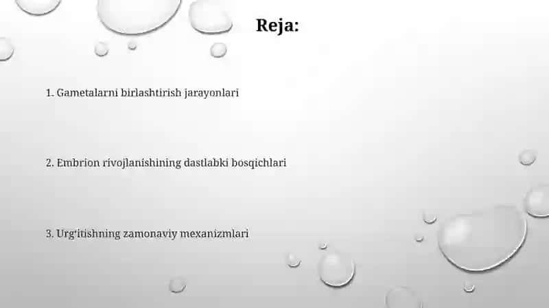Zamonaviy homuza hosil qilish mexanizimlar 2