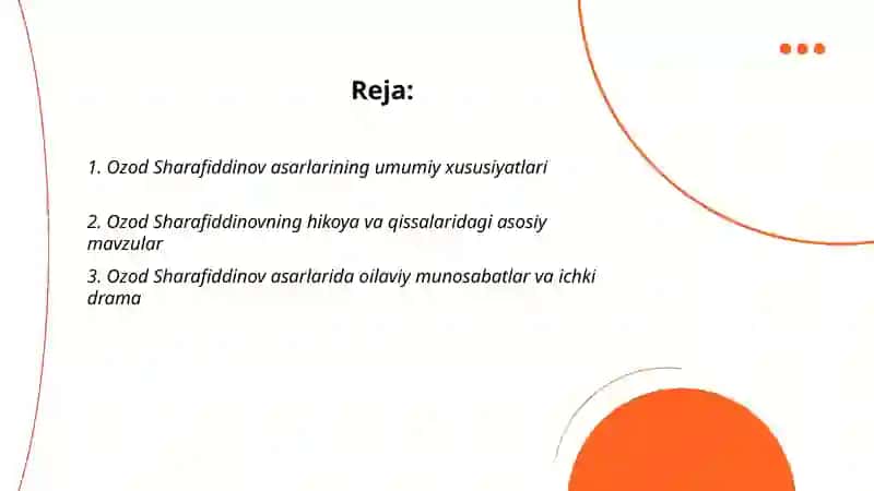 Ozod Sharafiddinov asarlari 2