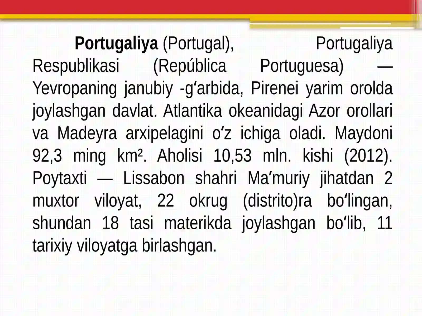 PORTUGALIYA 2