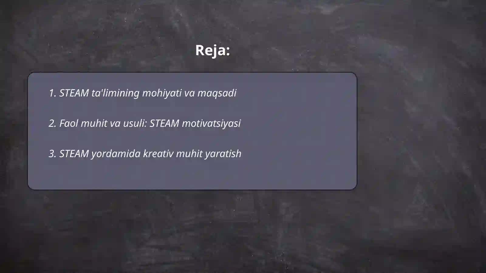 Faol muhitni tashkil etishda STEAM dan foydalanish 2