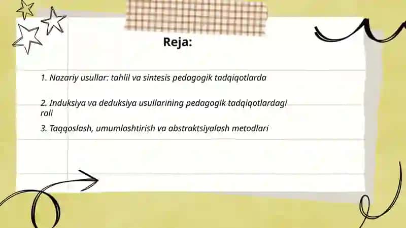 Umumiy pedagogikaning ilmiy tadqiqot metodlari 2