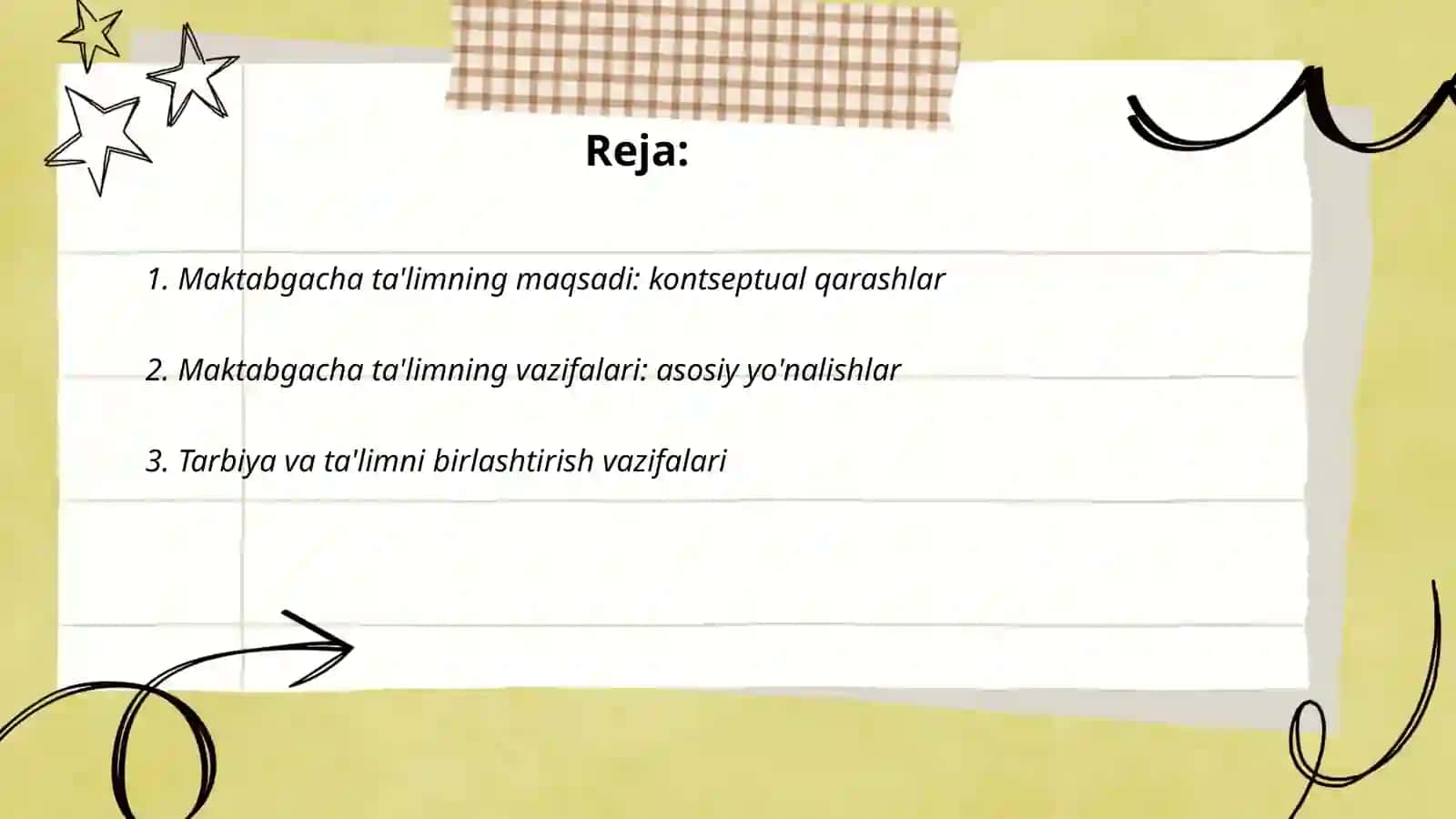 Maktabgacha ta'limning maqsad va vazifalari 2