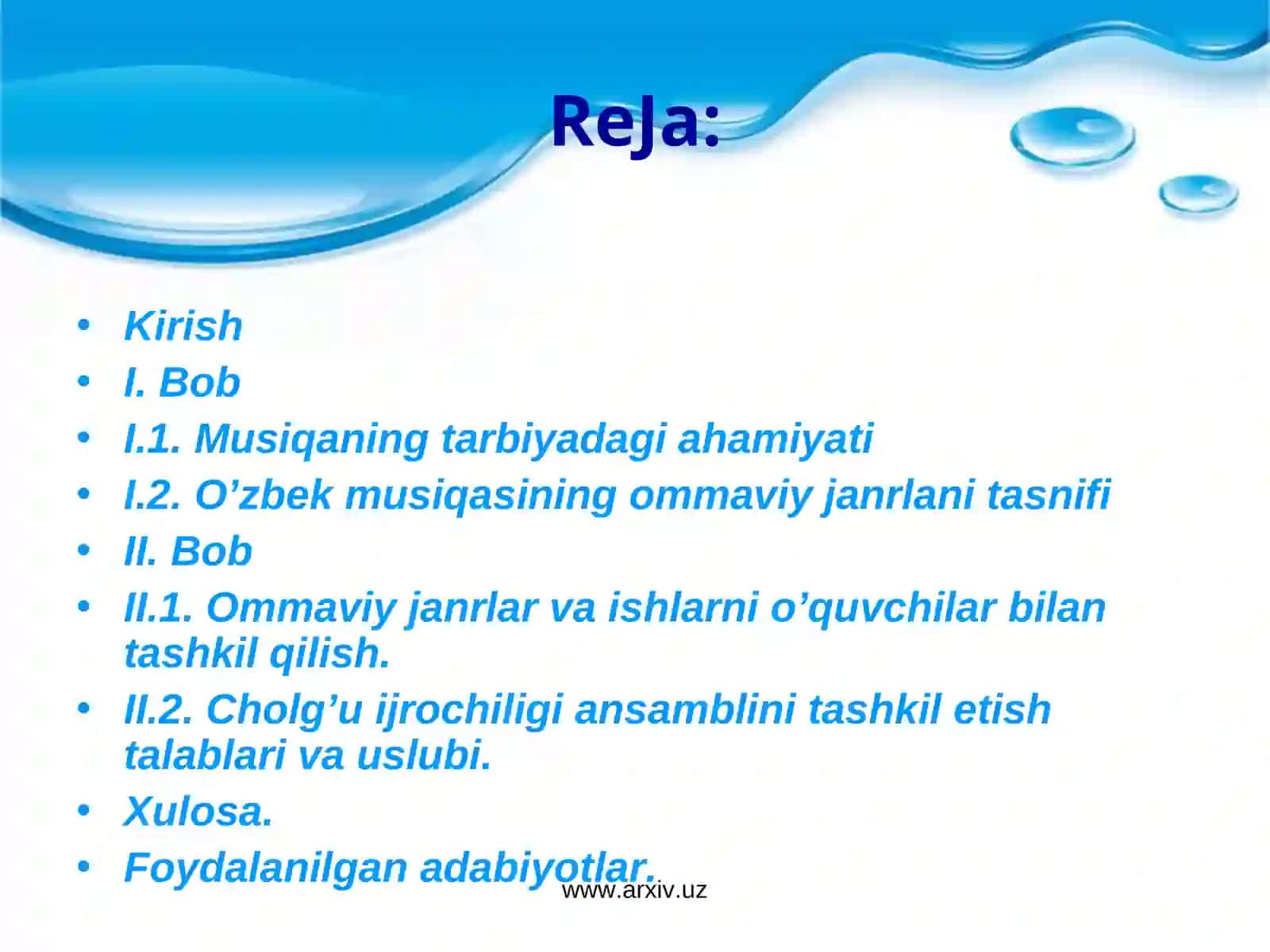 O'zbek xalq musiqasining ommaviy janrlari va ularni o’qitish metodikasi 2