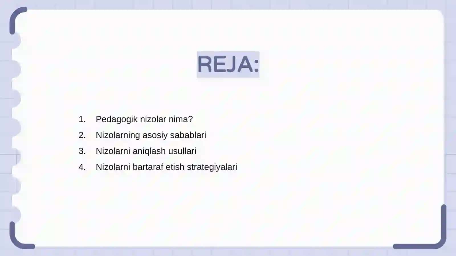 Pedagogik nizolar va ularni bartaraf etish tehnologiyasi 2