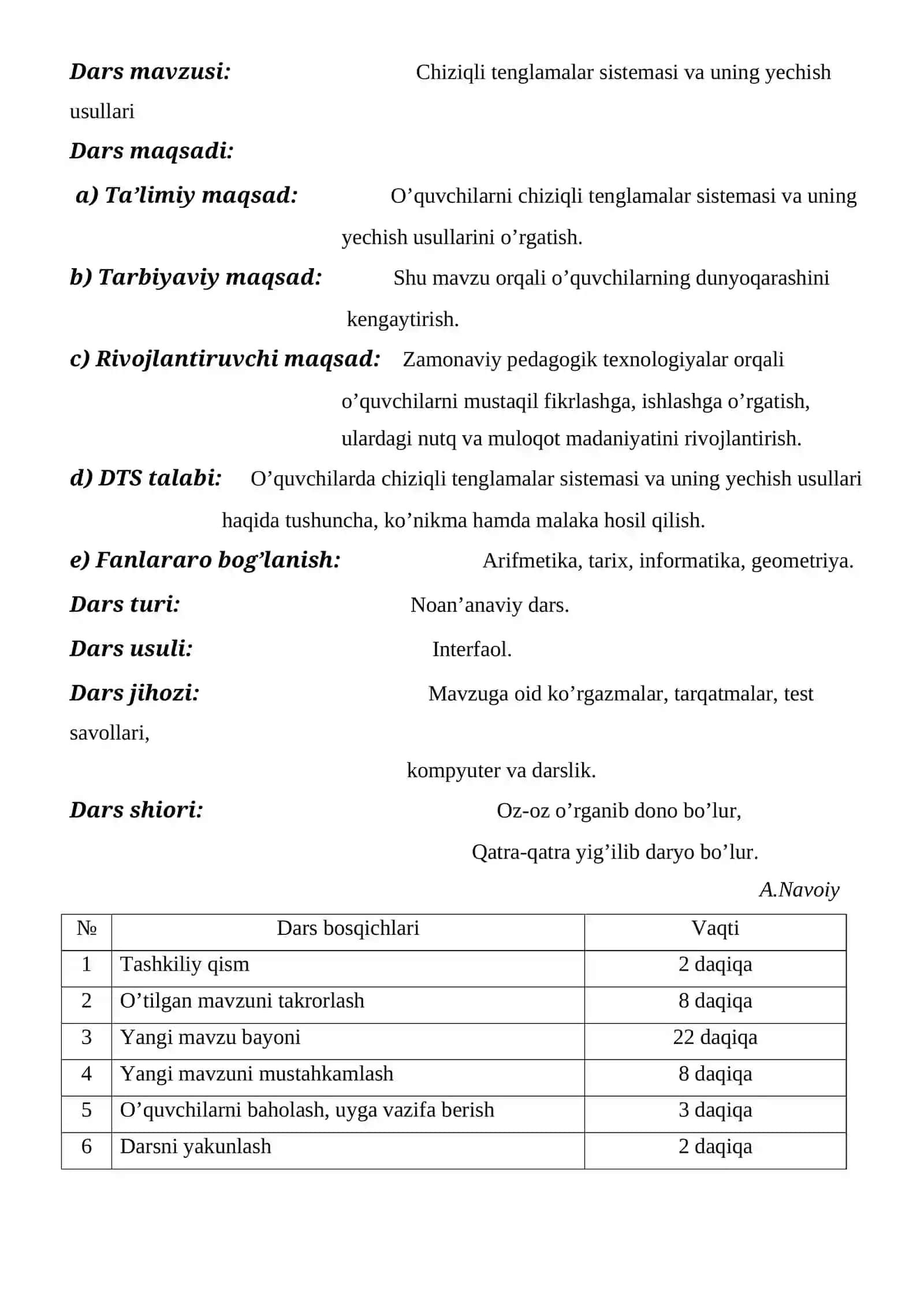 Chiziqli Tenglamalar Sistemasi va Yechish Usullari 2