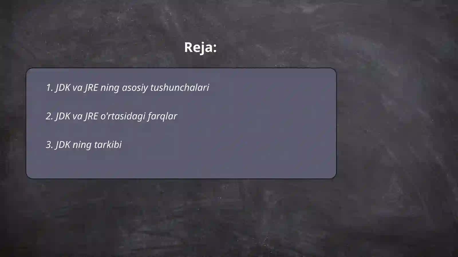 JDK va JRE va Inlejji idea haqida 2
