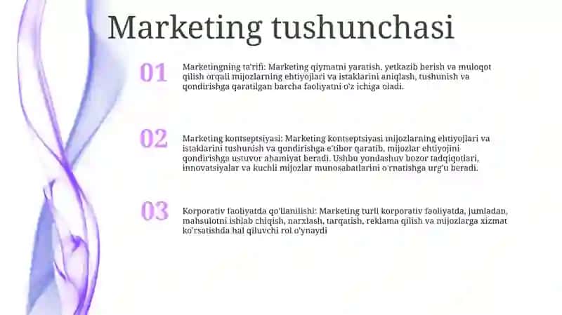 Marketing Konsepsiyasi Va Uni Korxonalar Faoliyatiga Tadbiq Etish 2