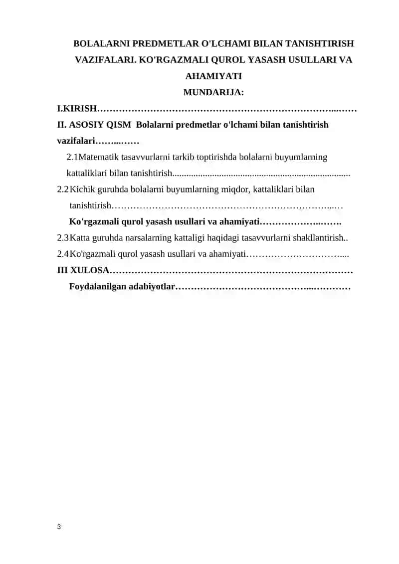 ELEMENTAR MATEMATIK TASAVVURLARNI SHAKLLANTIRISH 2
