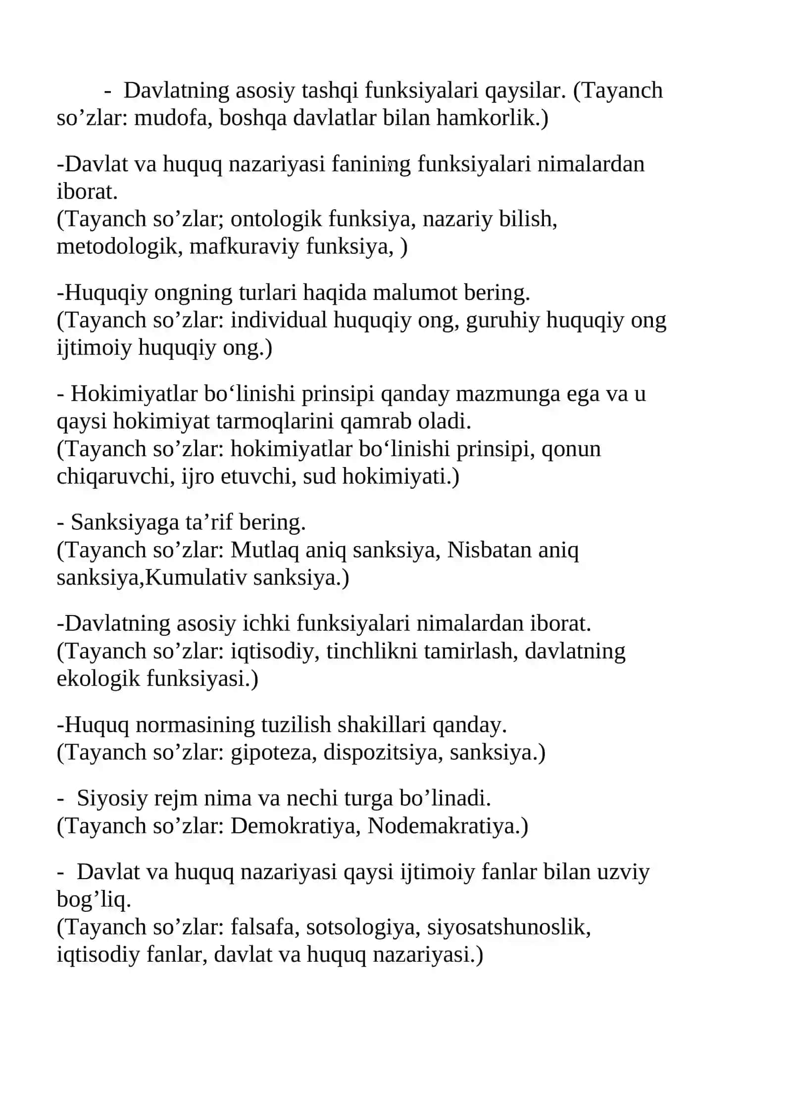Davlatning boshqaruv shakli qaysilar 2