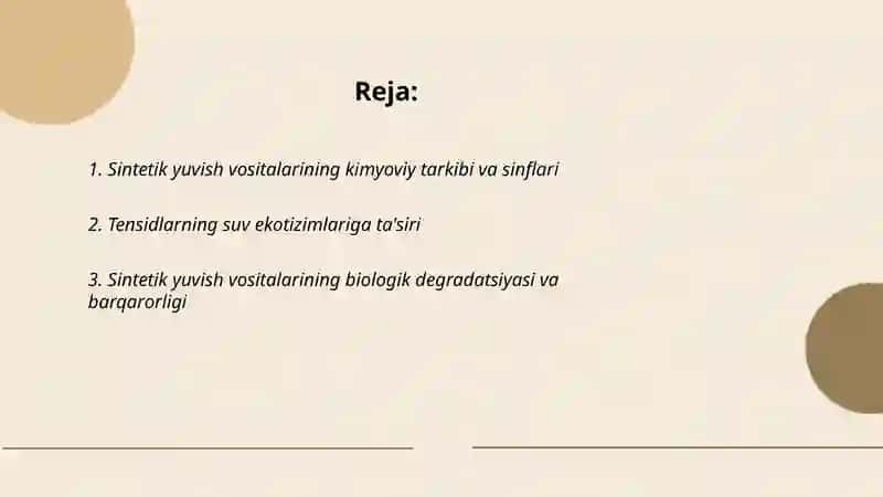 Sintetik yuvish vositalari 2