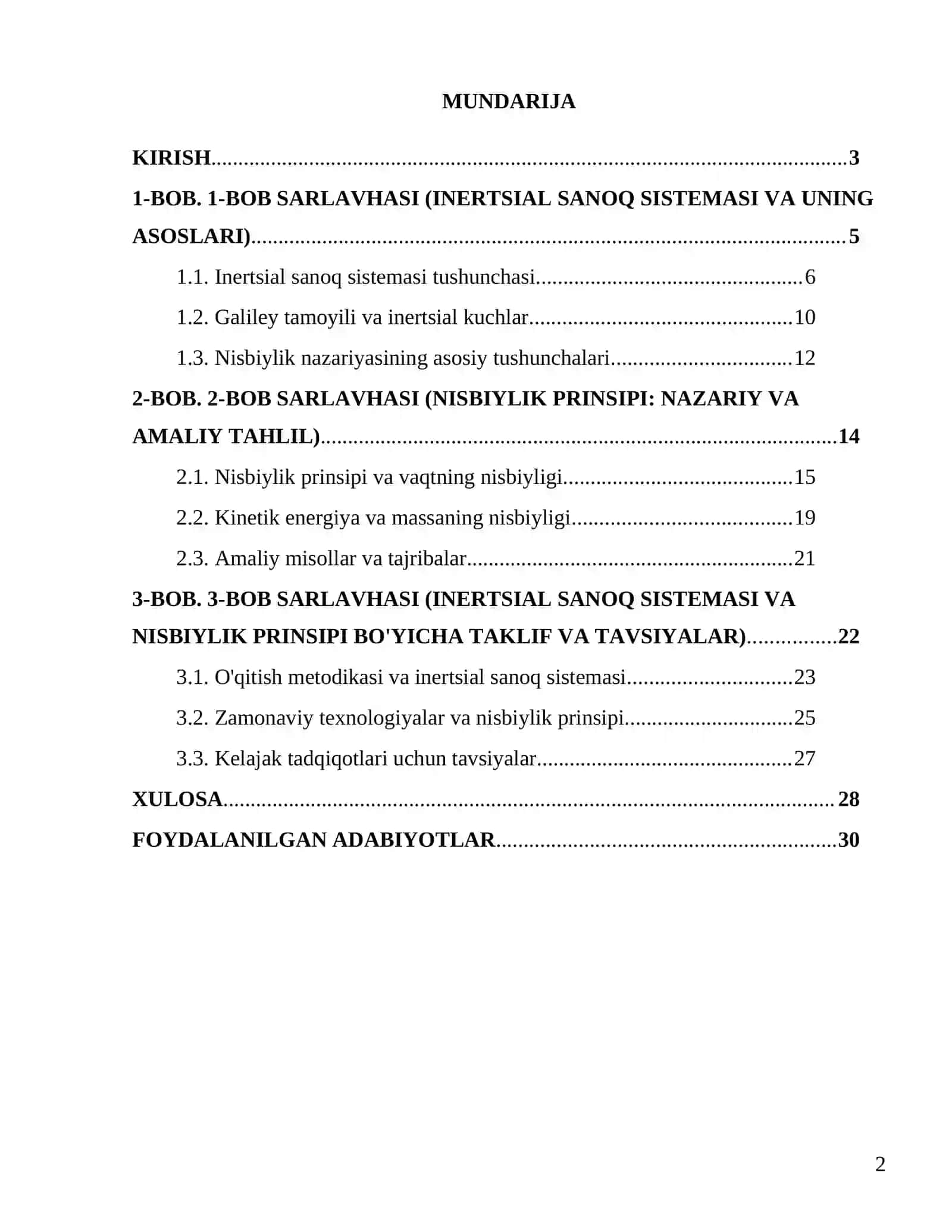 Inertsial sanoq sistemasi va nisbiylik prinsipi 2