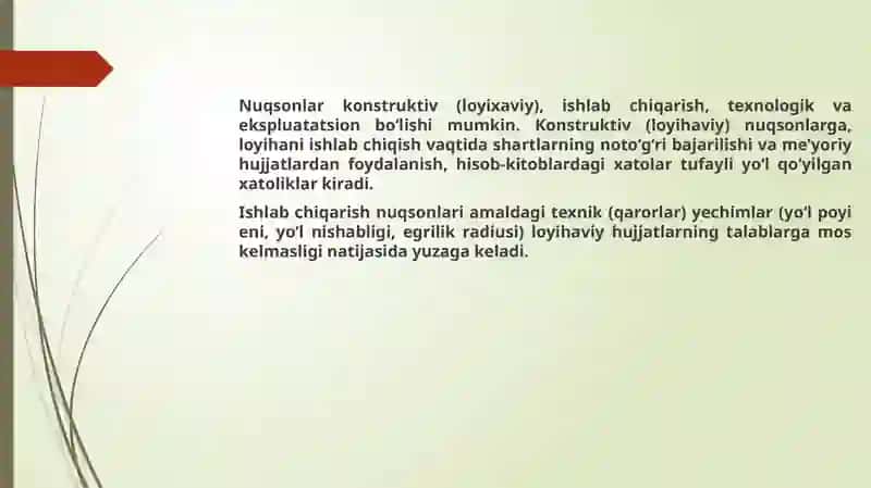 Ishlab chiqarish nuqsonlari 2
