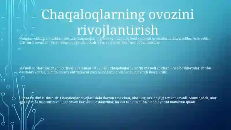 Ilk Yoshdagi Bolalar Nutqining Rivoji 2