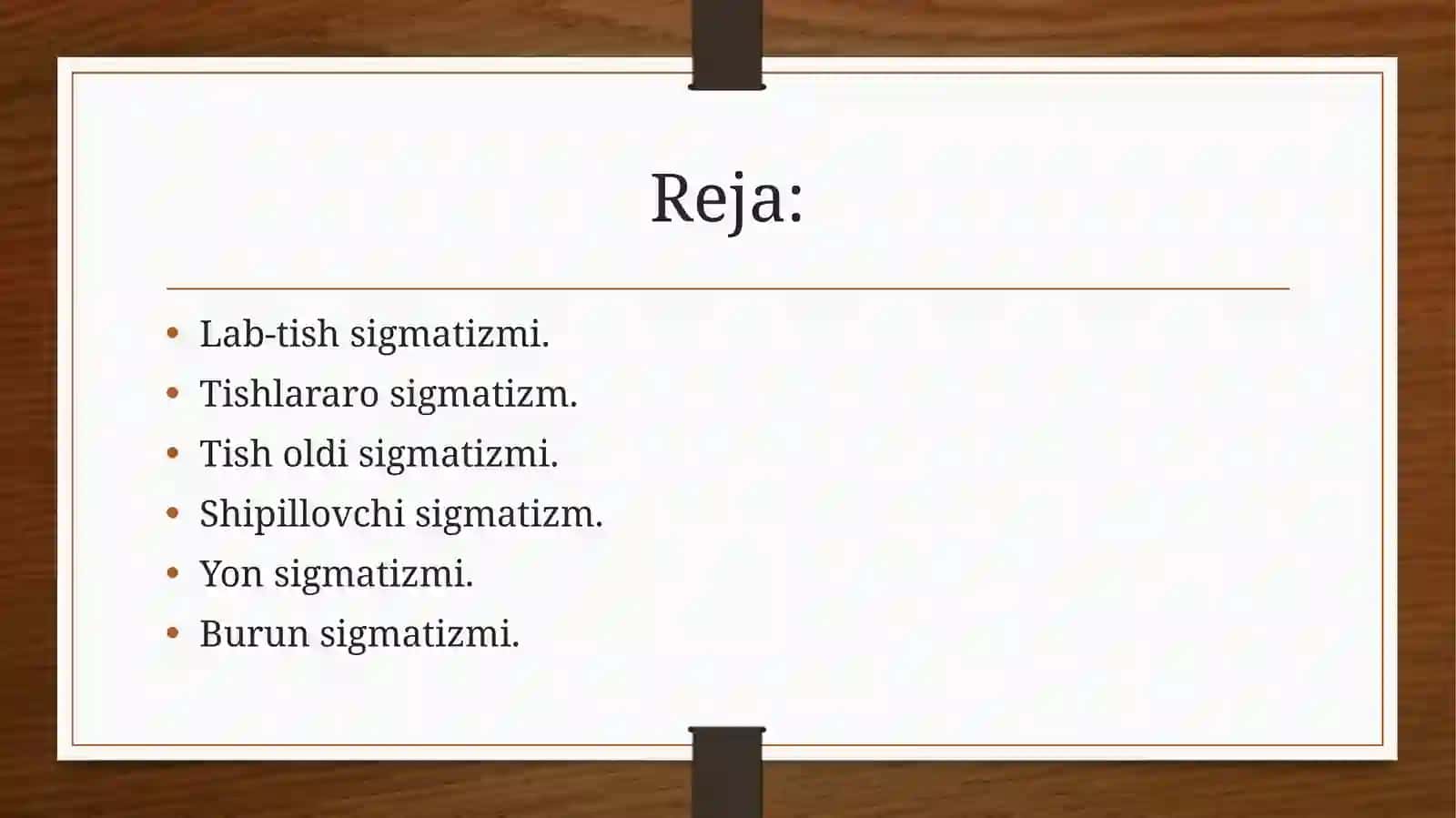 Z, S, Sh tovushlar talaffuzidagi kamchiliklarni bartaraf qilish usullari 2