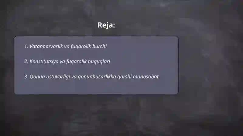 Vatanparvarlik va fuqarolik burchi 2