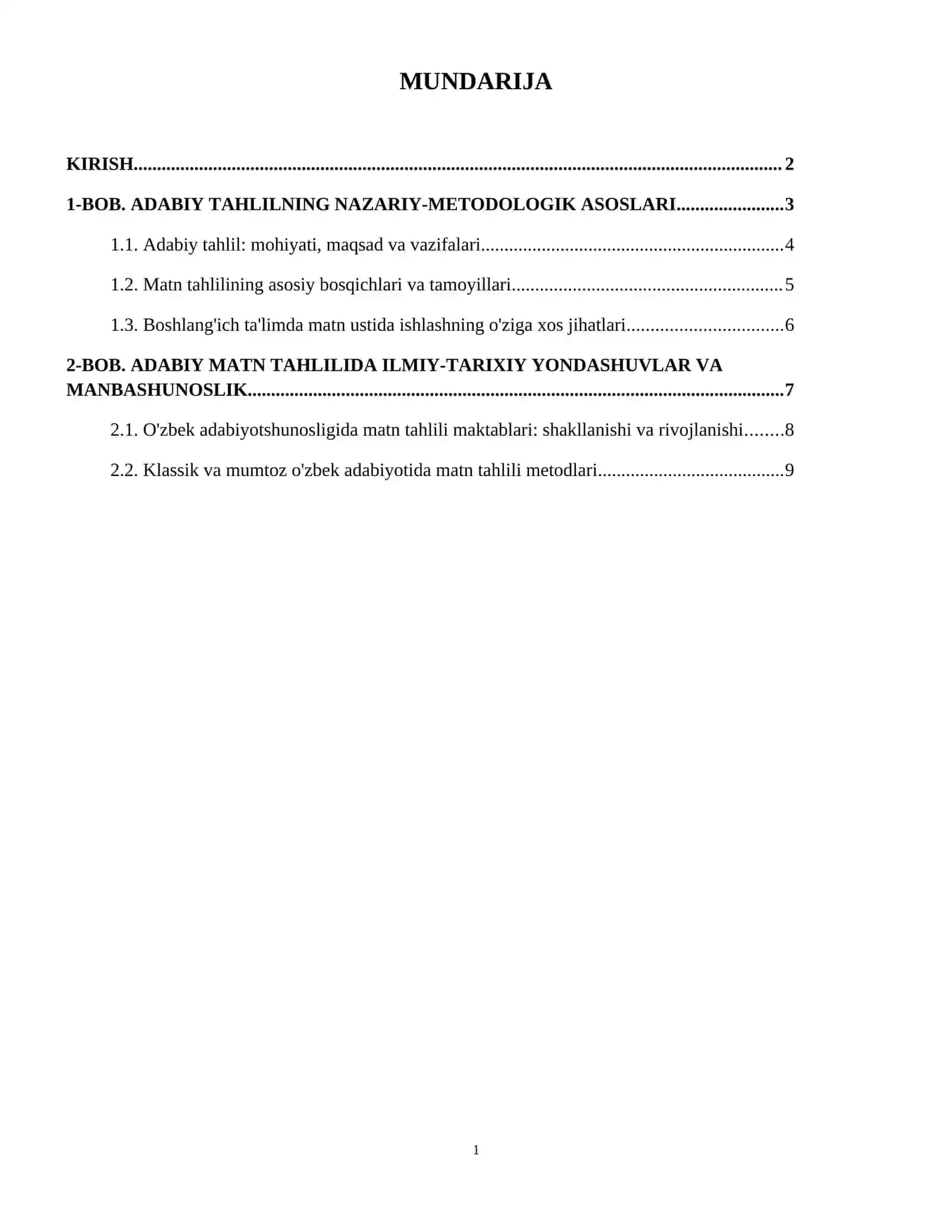 Badiiy matnni adabiy tahlil qilish mavzusida esse va PDF tayyorlash 2