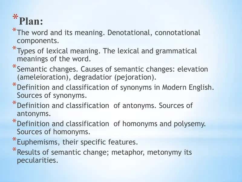 SEMANTIC STRUCTURE OF WORDS 2
