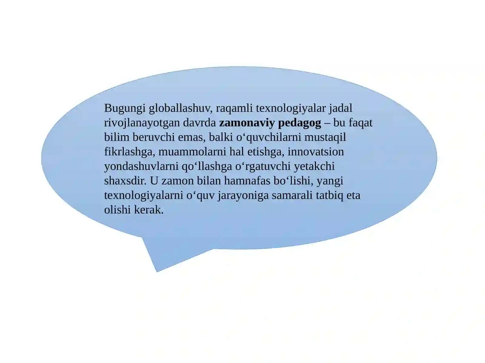 Zamonaviy pedagog va OTM professor-o‘qituvchilarining kasbiy rivojlanishi 2