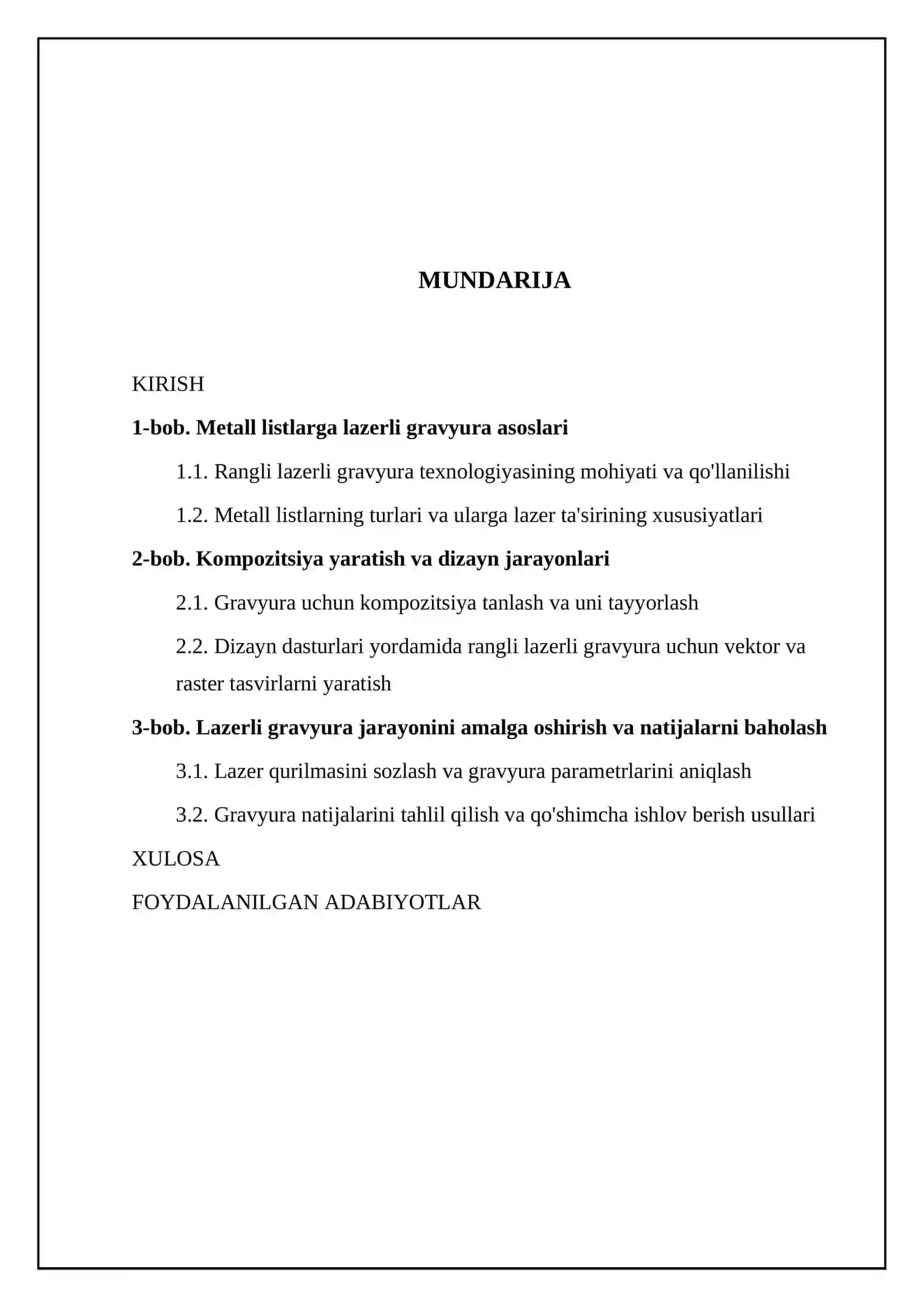 Metall listlarga rangli lazerli gravyura yordamida kompozitsiya chizishni oʻrganish texnologiyasi 2
