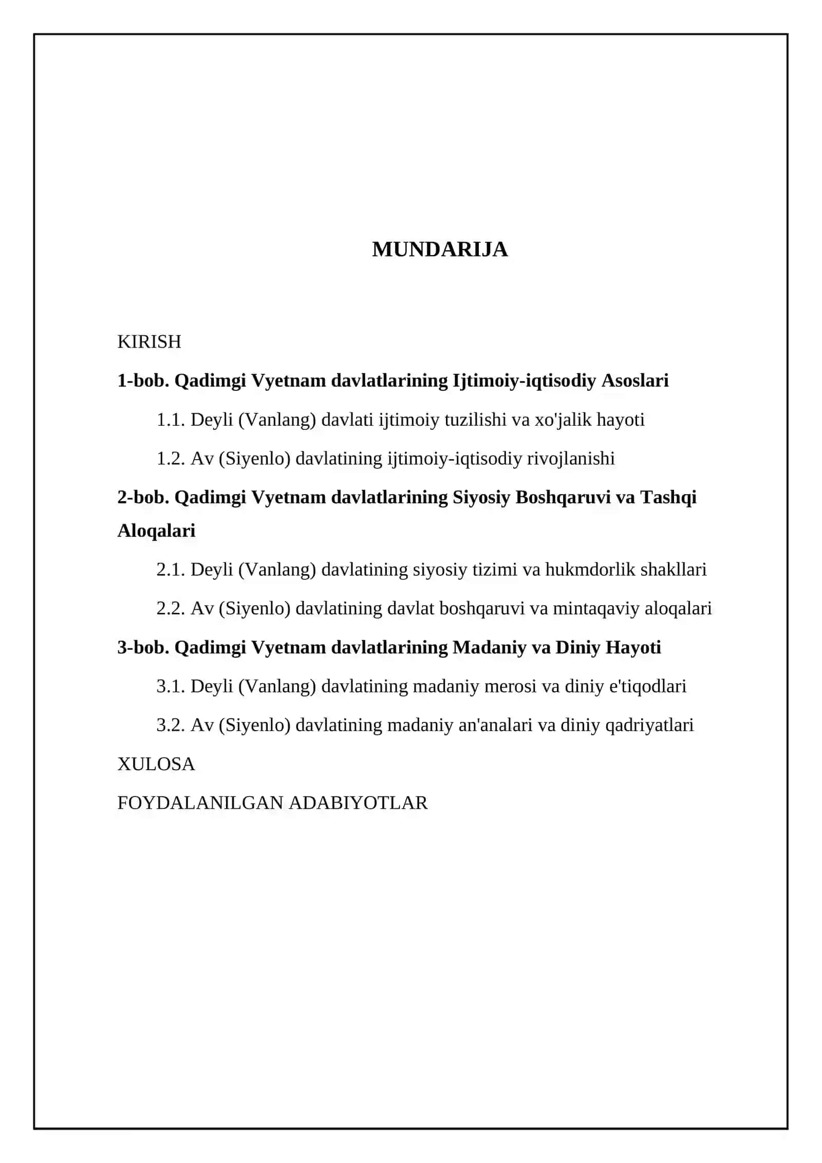 Qadimgi Vyetnam mamlakatlarining ijtimoiy –iqtisodiy va siyosiy tuzilishi 2