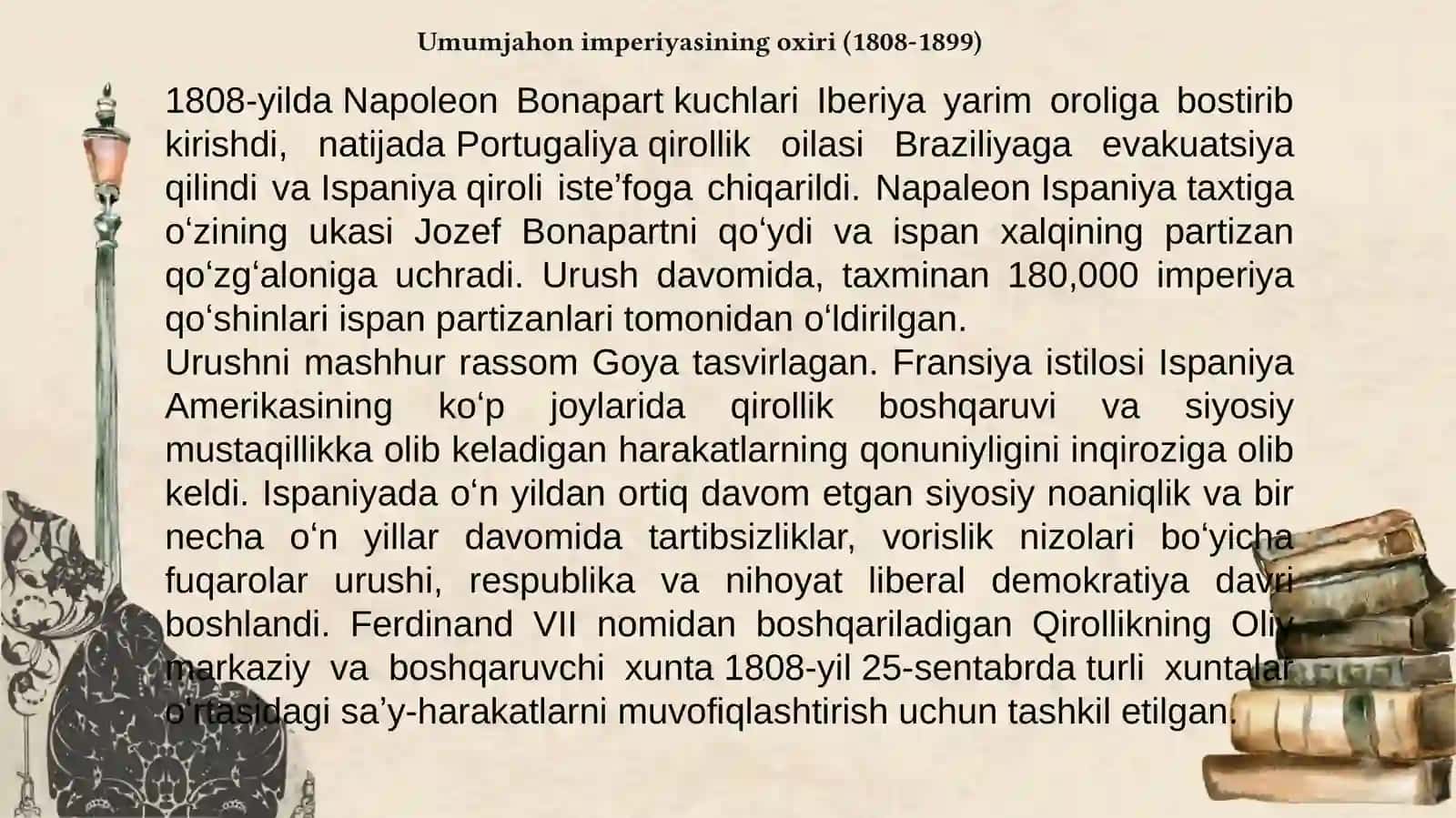 1800-1918 yillarda Ispaniya Umumjahon imperiyasining oxiri (1808-1899) 2