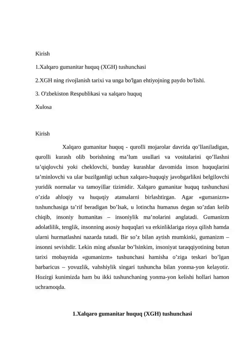 Xalqaro gumanitar huquq tushunchalari 2