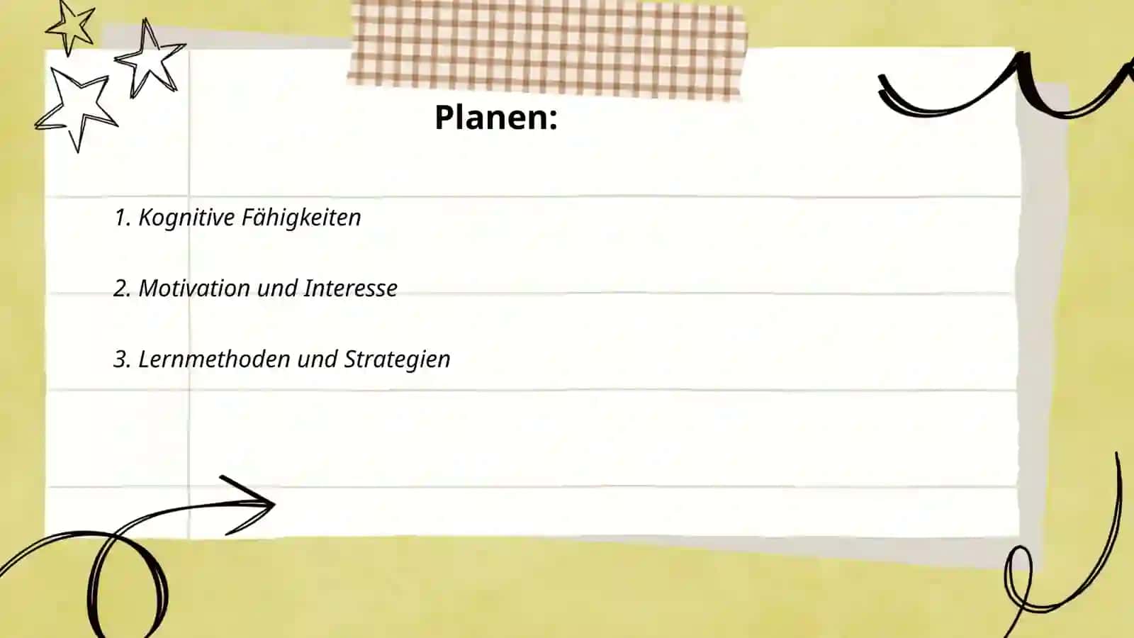 Welche Faktoren bestimmen das Lernen? 2