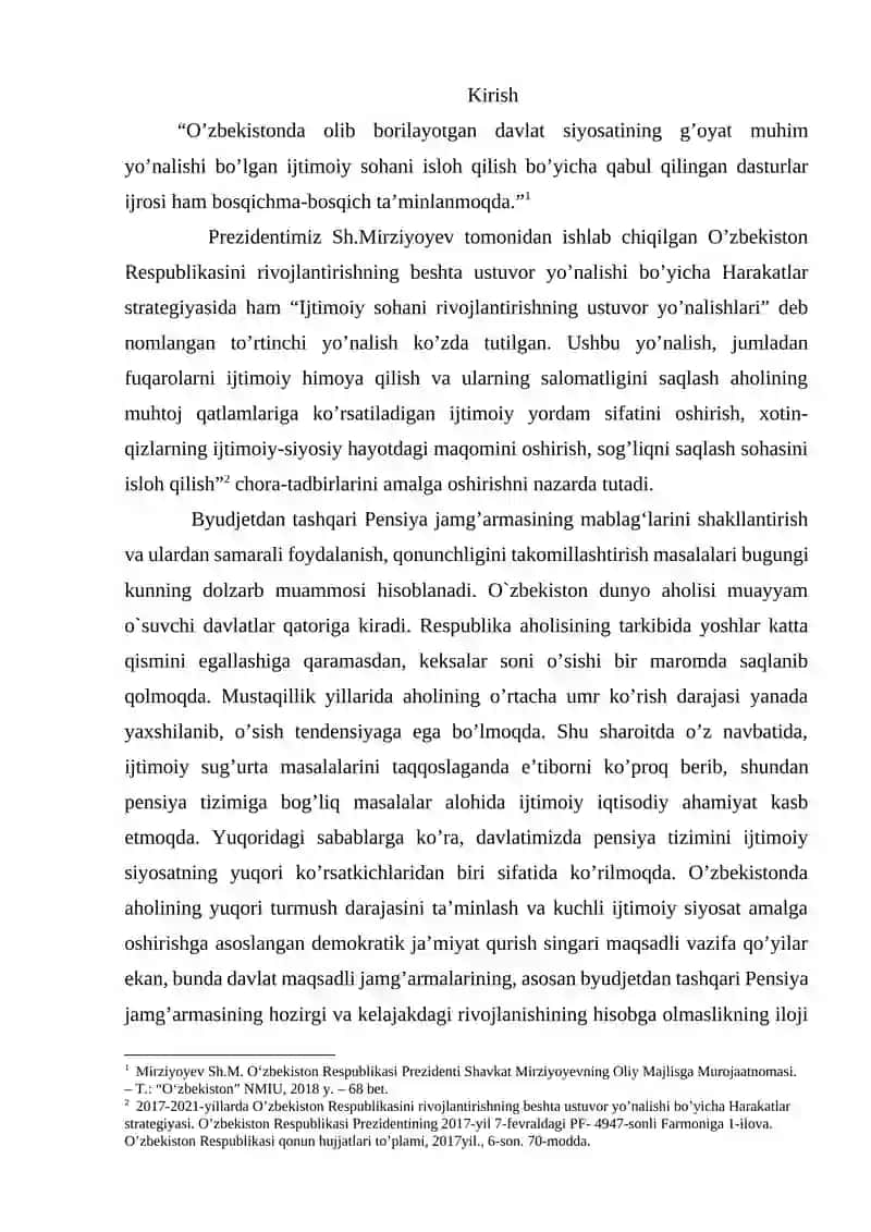 Budjetdan tashqari Pensiya jamg’armasi 2