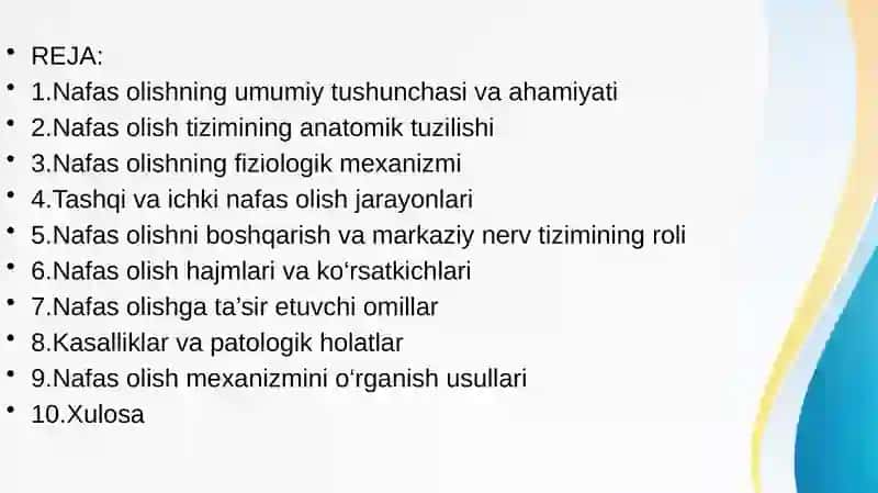Nafas olish mexanizimi 2