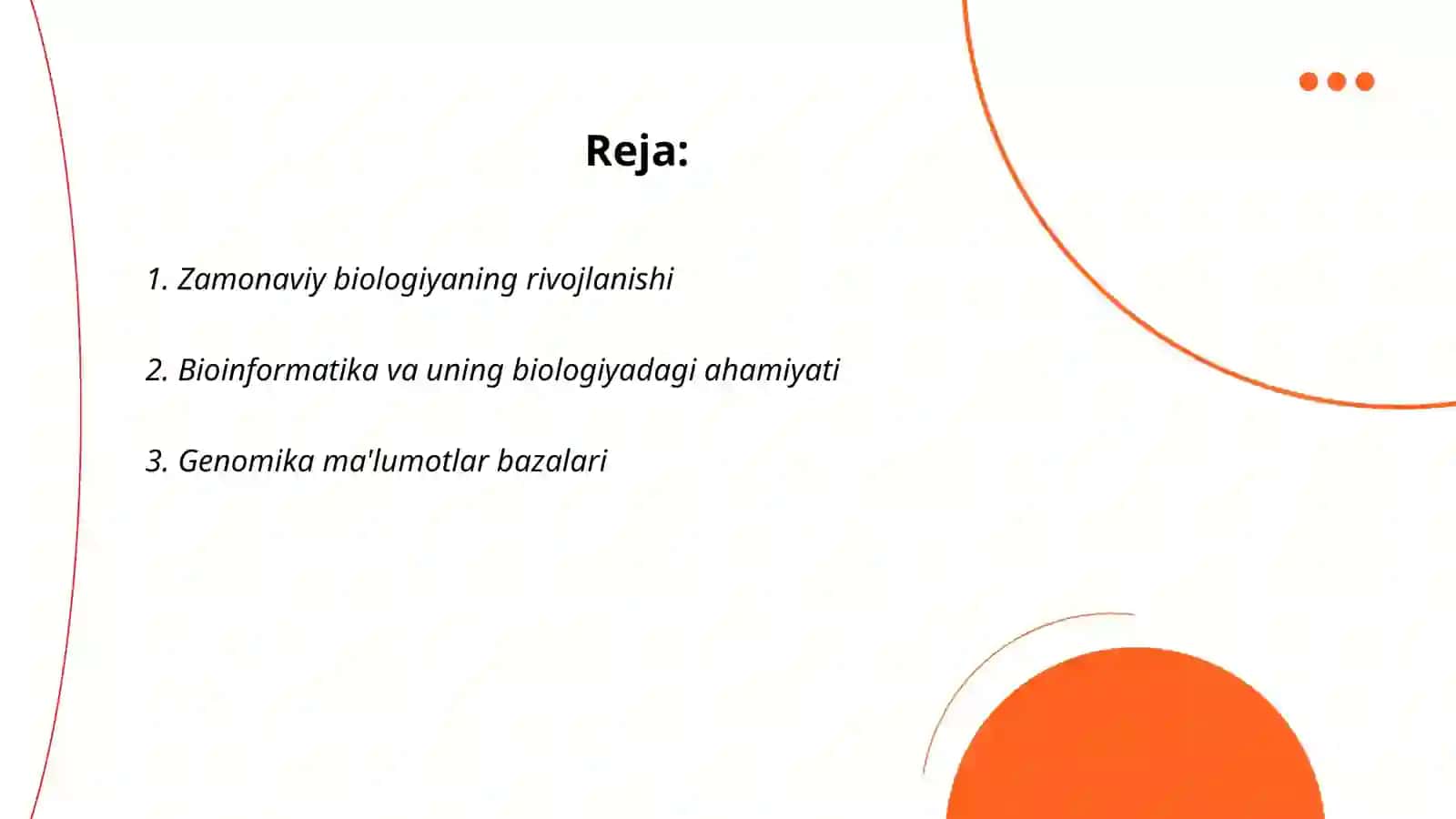 Zamonaviy biologiya rivojlanishida bioinformatikaning oʻrni 2