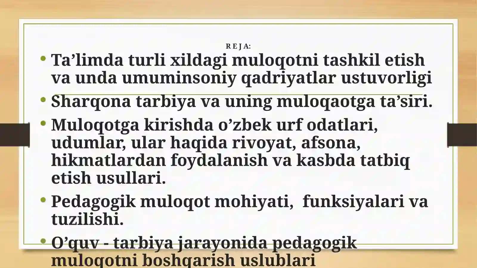 O`QITUVCHI FAOLIYATIDA MUOMALA MADANIYATI VA PSIXOLOGIYASI 2