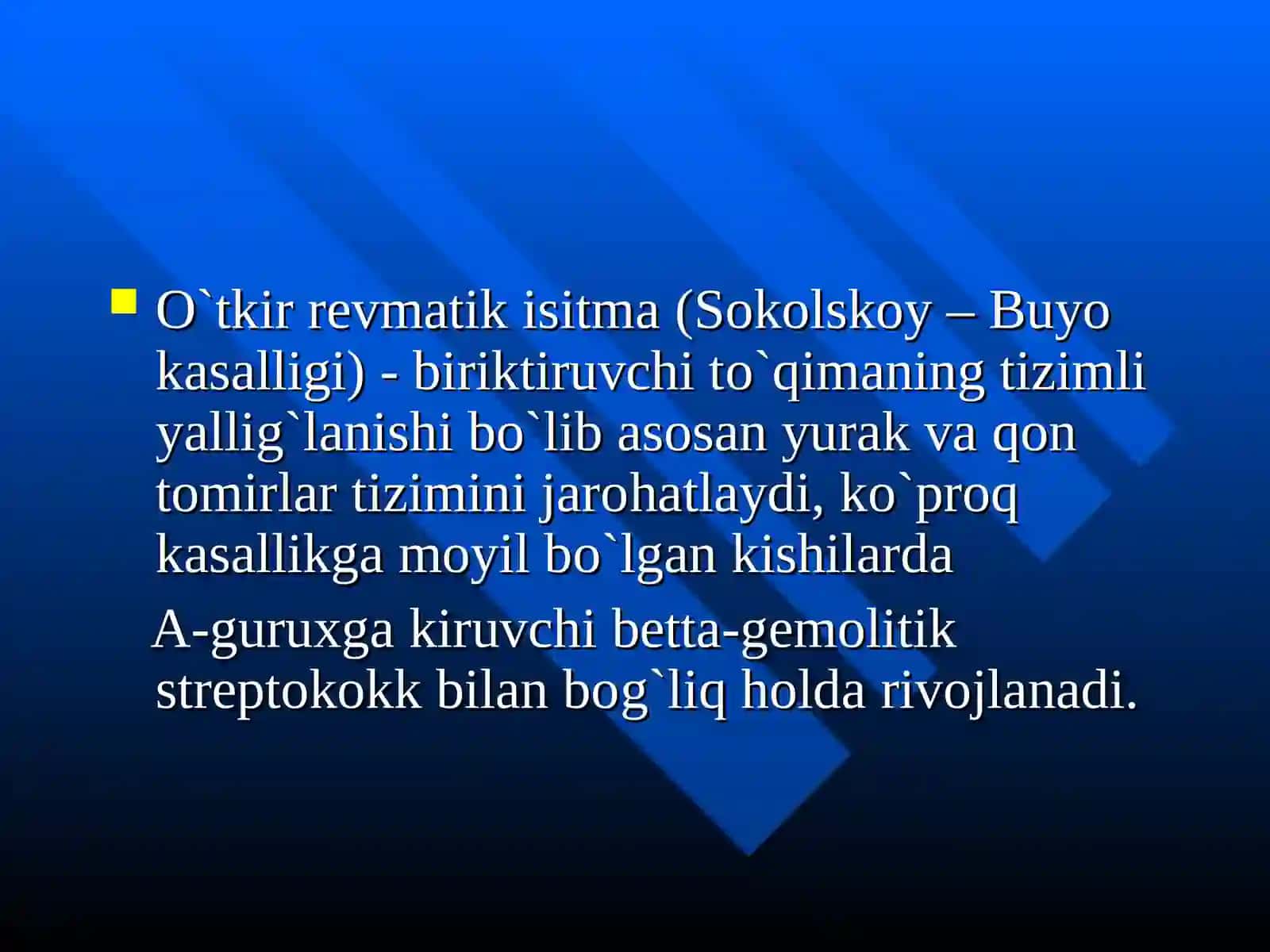 O`tkir revmatik isitma 2
