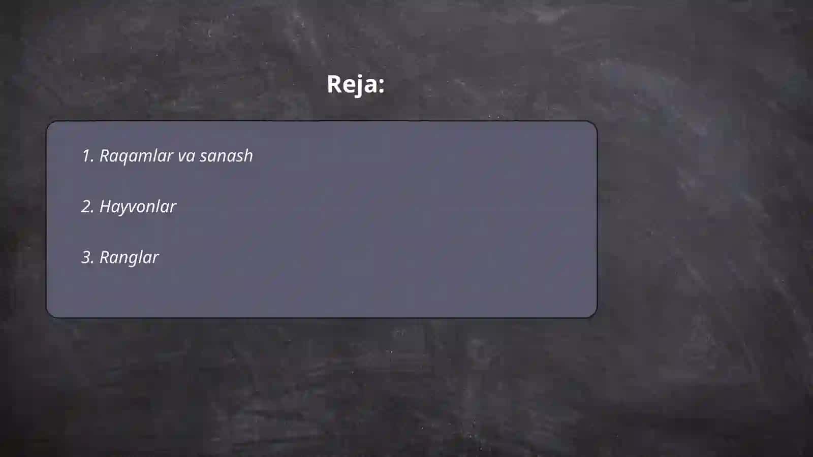 Raqamlar va sanash 2