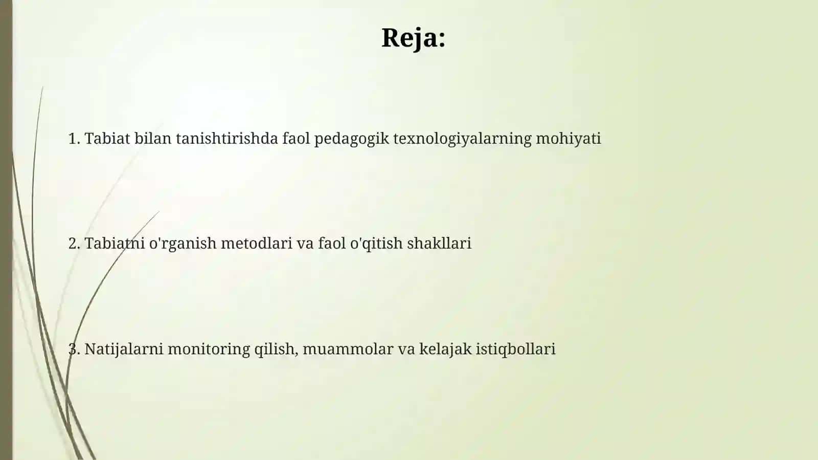 Tabiat bilan tanishtirishning faol pedagogik texnologiyati 2
