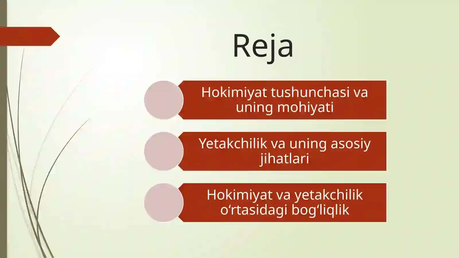 Hokimiyat va Yetakchilik 2