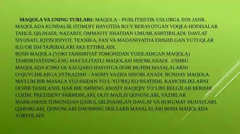 Soha bo’yicha belgilangan mavzu asosida ilmiy tadqiqot olib borish jarayonlari 2