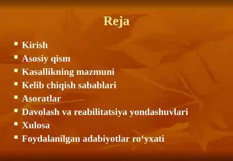 BOLALAR SEREBRAL FALAJI KASALLIGLARING KELIB CHIQISHI SABABLARI VA ASORATALRI 2