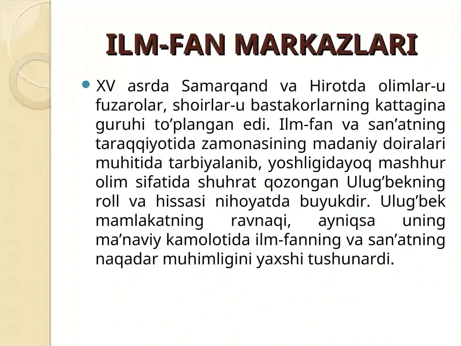 ILM-FAN MARKAZLARI 2