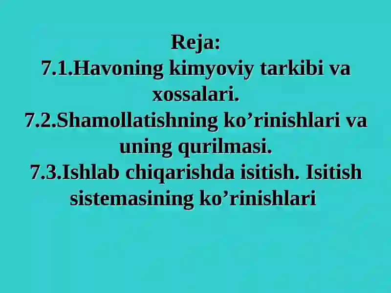 Sanoat korxonalarini shamollatish 2