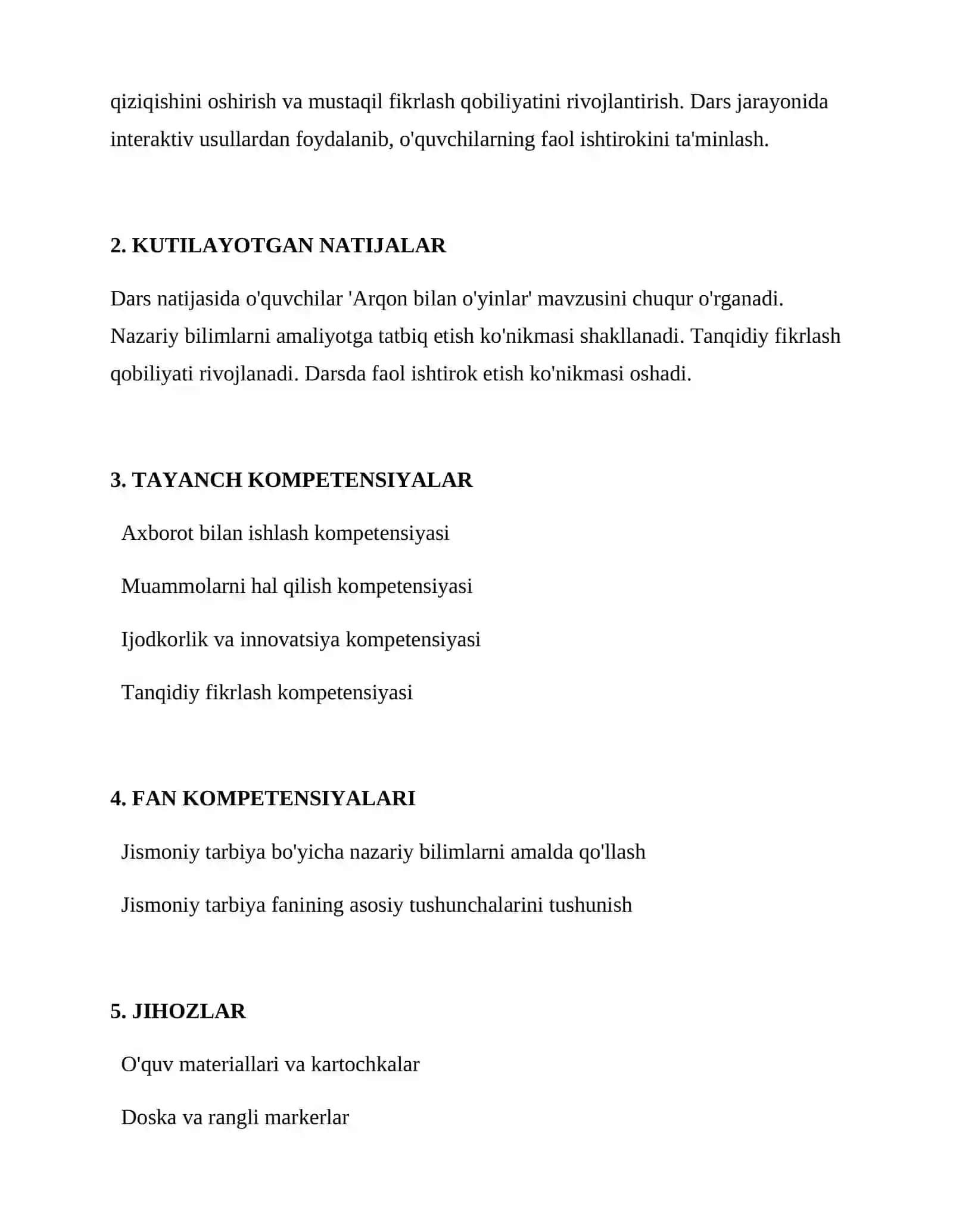Arqon bilan o'yinlar 2