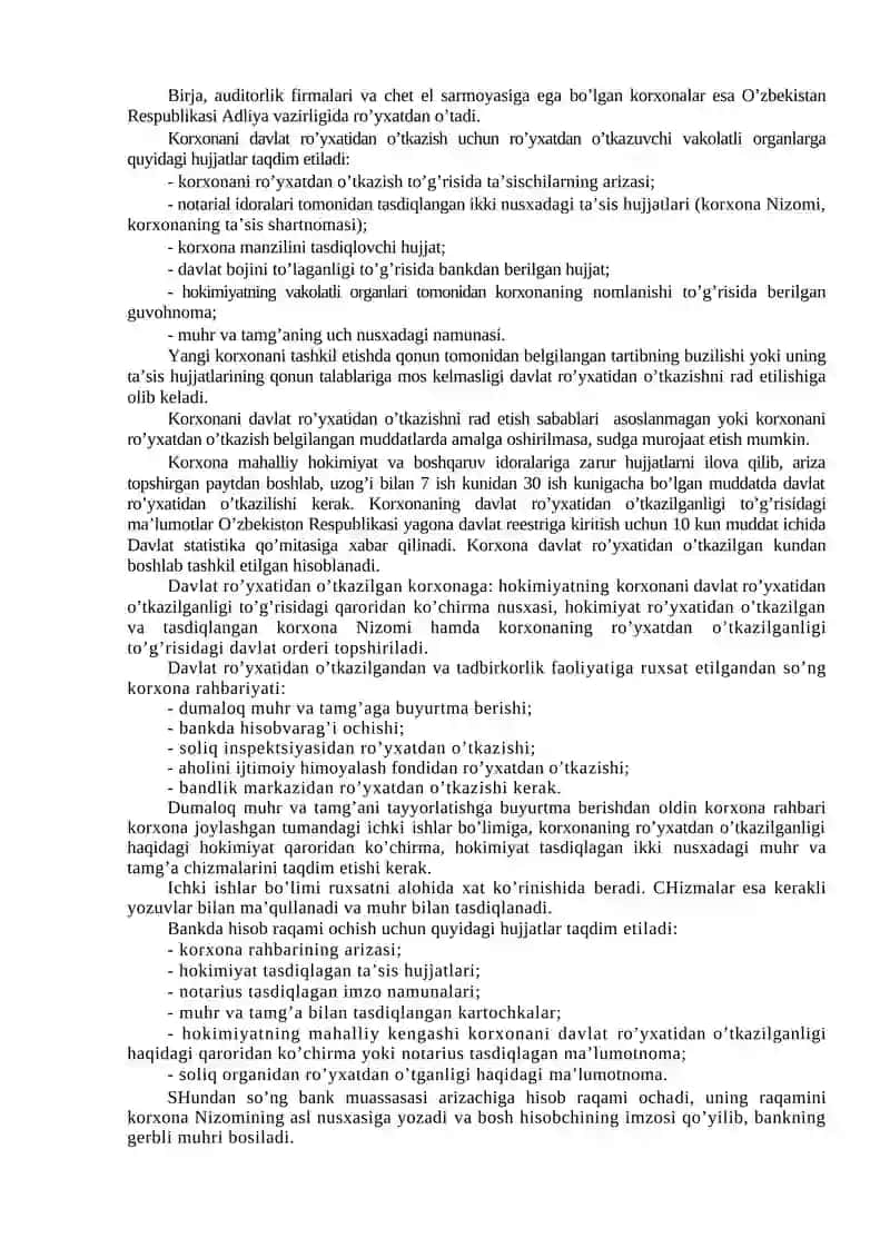 Kichik biznes va tadbirkorlik faoliyatini tashkil etish va boshqarish 2