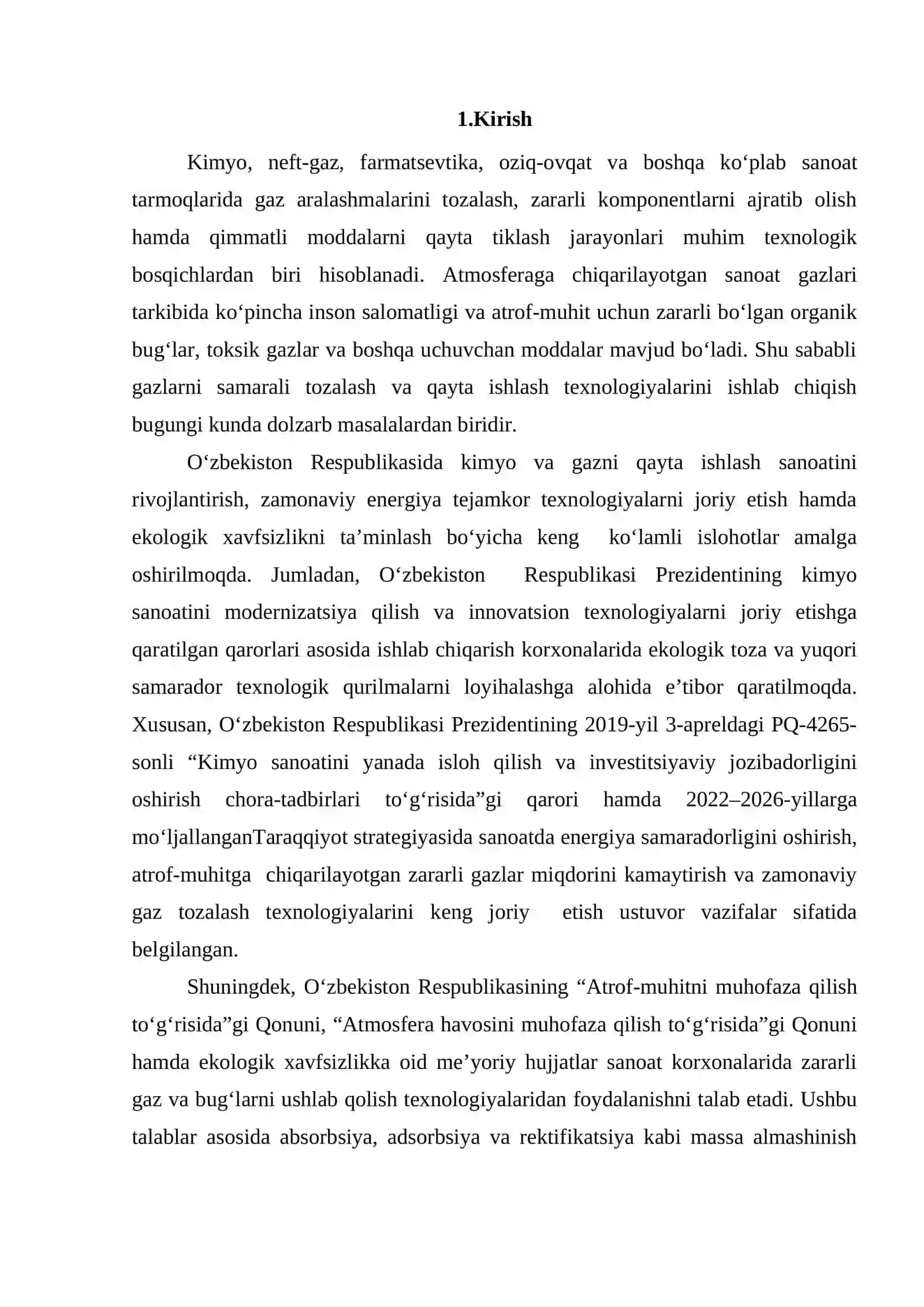 Uzluksiz ishlovchi nasadkali absorbsion kolonnasini hisoblang va loyihalang 2