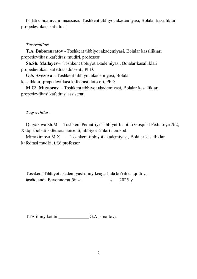 Bolalarda hazm tizimi semiotikasi 2