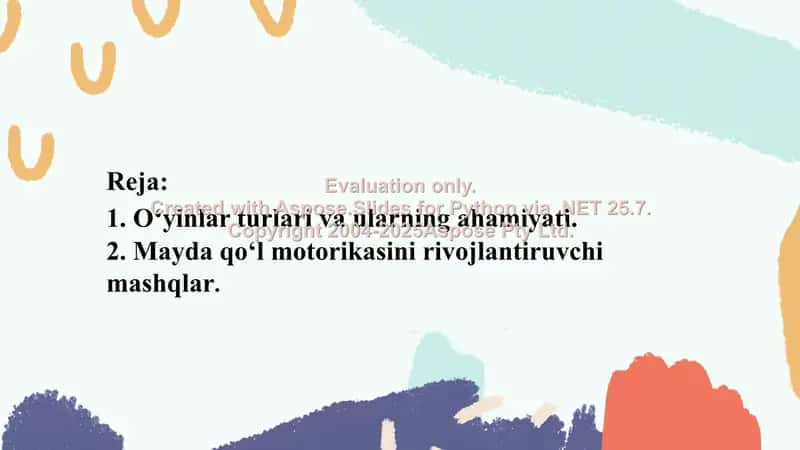 Mayda qõl matorikasi rivojlantiruvchi mashqlar 2
