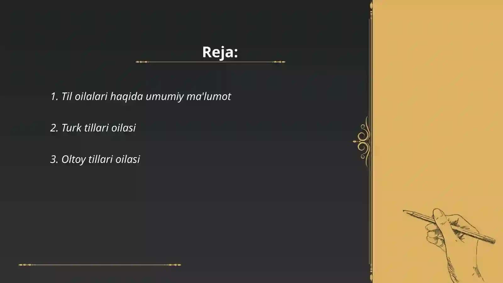 Til oilalari 2