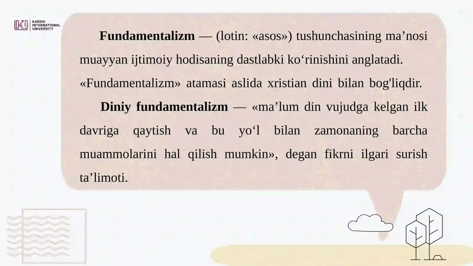 Diniyfundamentalizm, radikalizm va terrorizmning tarixi va yoʻnalishlari 2