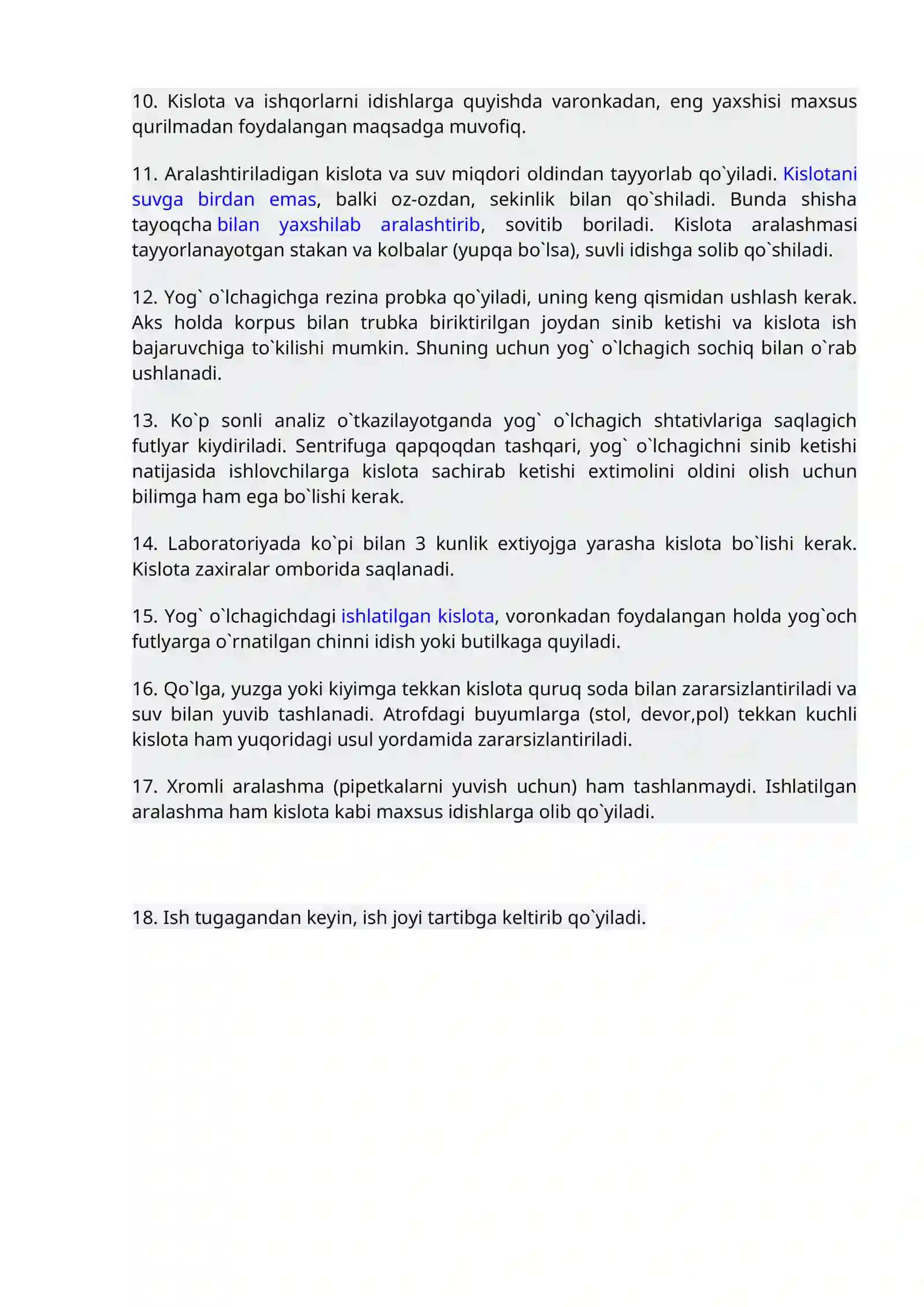 laboratoriyada ishlashning umumiy qoidalari va texnika xavfsizligi bilan tanishish 2