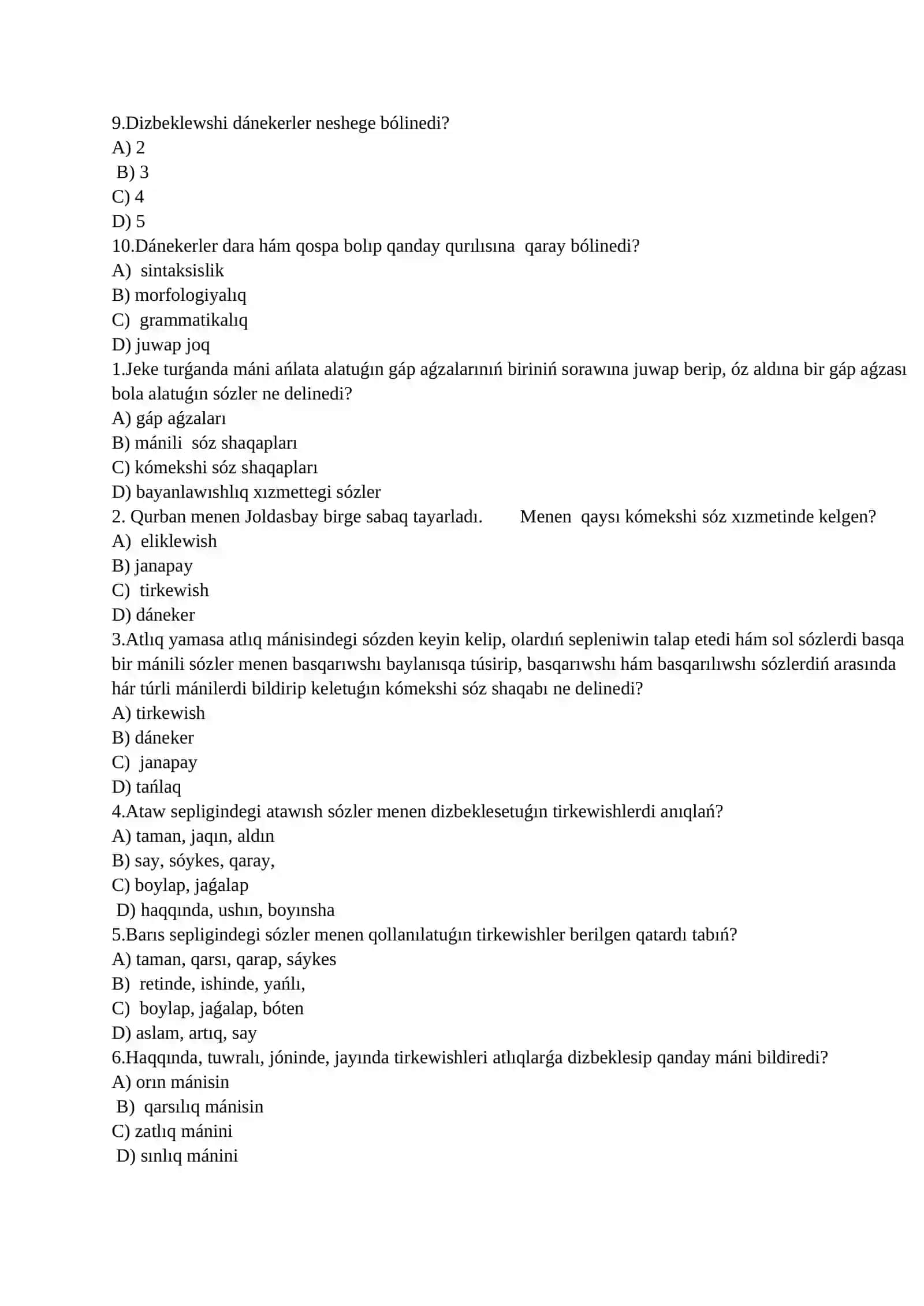 7-klass Ana tili fanidan Shsb topshiriqlari 2