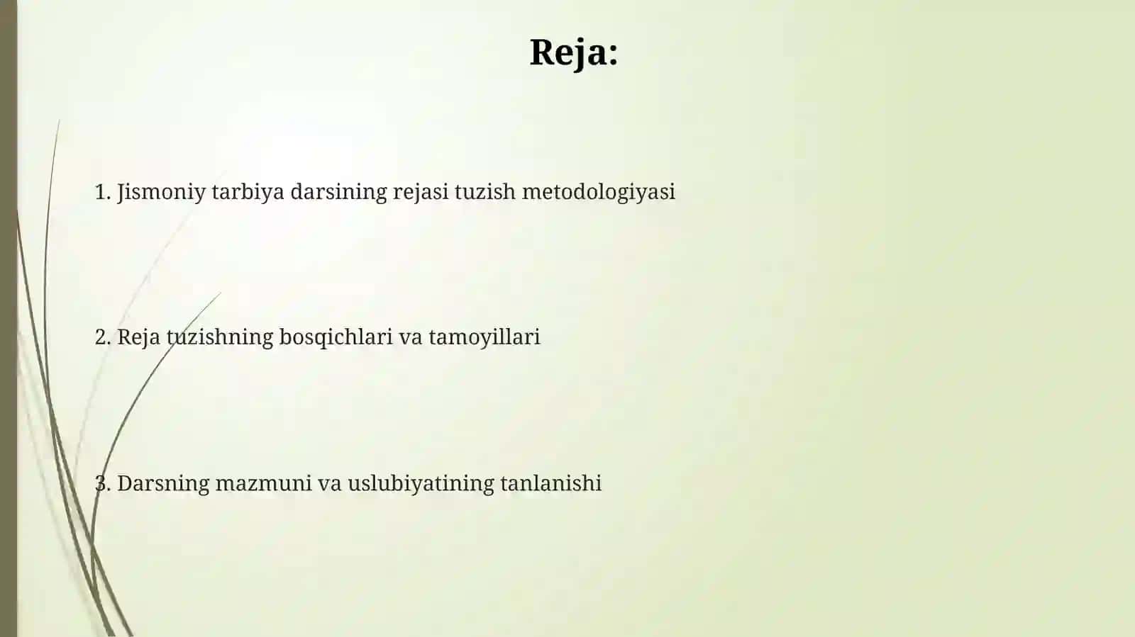 Jismoniytarbiyabo‘yichadarskonspektinituzishuslubiyati 2
