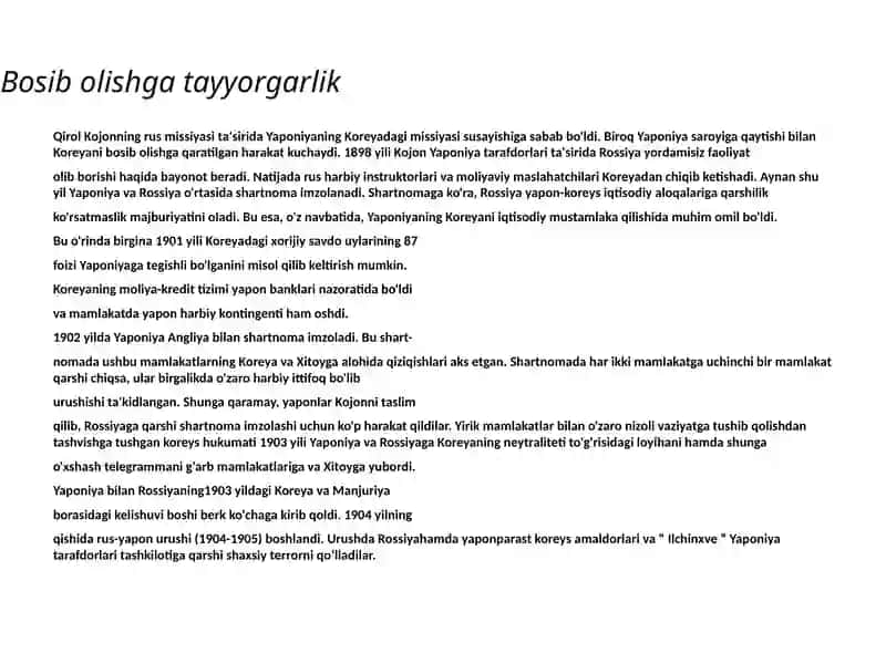 Mustamlakadavri Koreyaurushi va Koreyaning bo'linishi 2